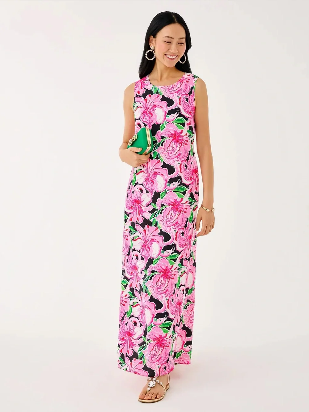 lilly pulitzer silk maxi dress Jesslyn Silk Maxi Slip Dress